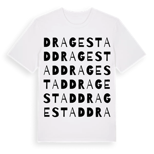 Dragestad ordlek t-shirt – ekologisk bomull t-shirt från Pinshirt