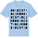 Blue Soul t-shirt med Dragestadlund ordlek t-shirt