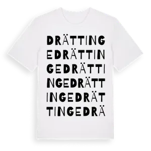 Drättinge ordlek t-shirt – ekologisk bomull t-shirt från Pinshirt