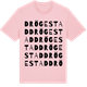 Pink Cotton t-shirt med Drögestad ordlek t-shirt