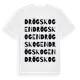 White t-shirt med Drögskogen ordlek t-shirt