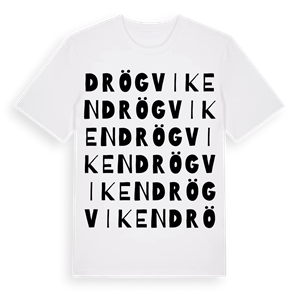Drögviken ordlek t-shirt – ekologisk bomull t-shirt från Pinshirt