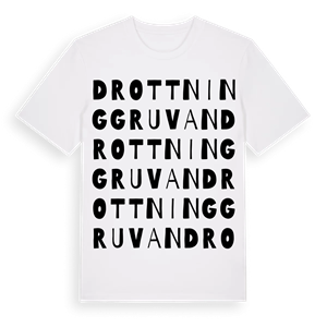 Drottninggruvan ordlek t-shirt – ekologisk bomull t-shirt från Pinshirt