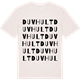 Vintage White t-shirt med Duvhult ordlek t-shirt