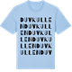 Blue Soul t-shirt med Duvkullen ordlek t-shirt