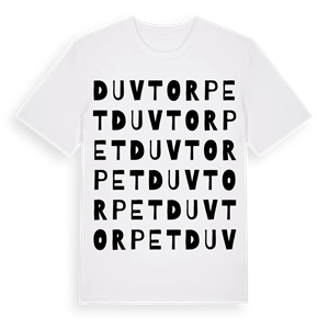 Duvtorpet ordlek t-shirt – ekologisk bomull t-shirt från Pinshirt