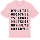 Pink Cotton t-shirt med Dyhultsborg ordlek t-shirt