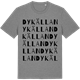 Mid Heather Gray t-shirt med Dykällan ordlek t-shirt
