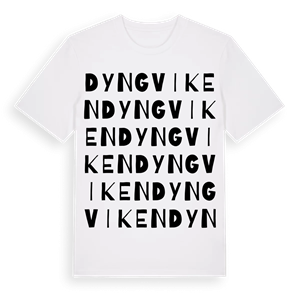 Dyngviken ordlek t-shirt – ekologisk bomull t-shirt från Pinshirt