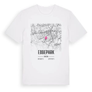 Ebbepark karta t-shirt – ekologisk bomull t-shirt från Pinshirt