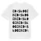 White t-shirt med Edaskogen ordlek t-shirt