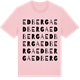 Pink Cotton t-shirt med Edberga ordlek t-shirt