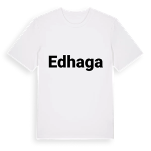 Edhaga fetstil t-shirt – ekologisk bomull t-shirt från Pinshirt