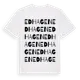 White t-shirt med Edhagen ordlek t-shirt