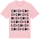 Pink Cotton t-shirt med Edhem ordlek t-shirt