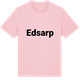 Pink Cotton t-shirt med Edsarp fetstil t-shirt