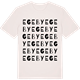 Vintage White t-shirt med Egeby ordlek t-shirt
