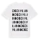 White t-shirt med Egebylund ordlek t-shirt