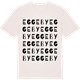 Vintage White t-shirt med Eggeby ordlek t-shirt