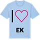 Blue Soul t-shirt med Jag älskar Ek t-shirt stort tryck