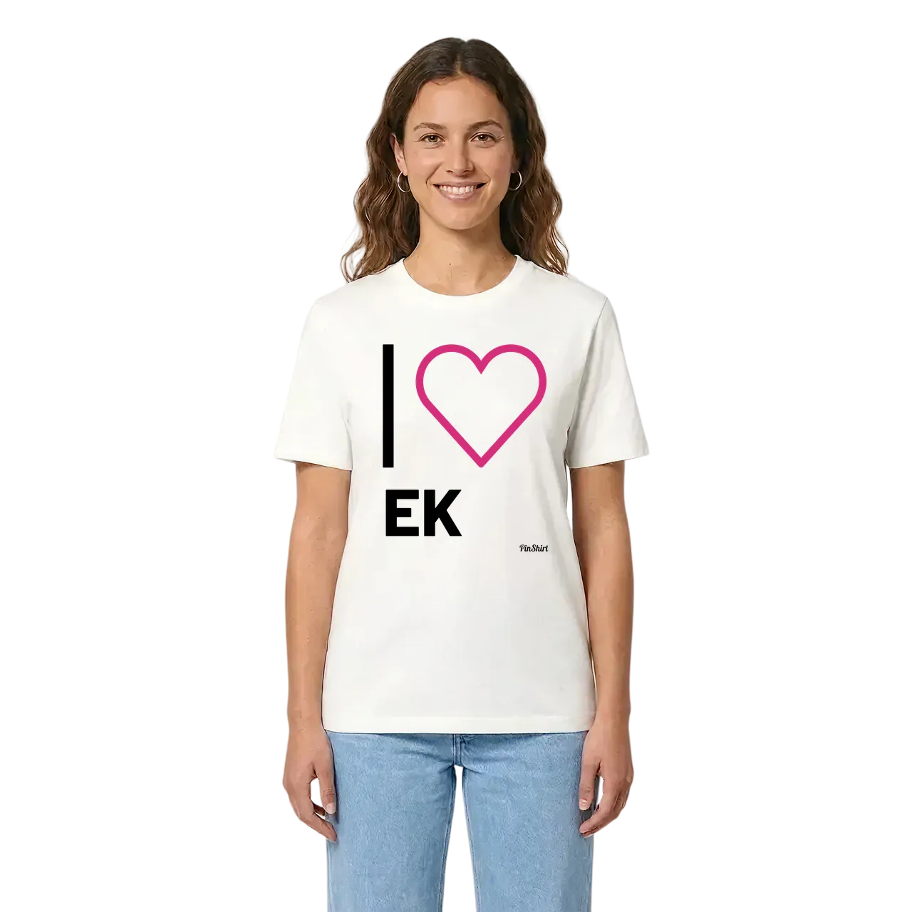 Jag älskar Ek t-shirt stort tryck i miljö