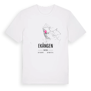 Ekängen karta t-shirt – ekologisk bomull t-shirt från Pinshirt