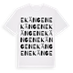 White t-shirt med Ekängen ordlek t-shirt