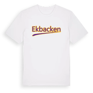 Ekbacken baseball t-shirt – ekologisk bomull t-shirt från Pinshirt