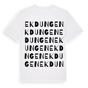 Ekdungen ordlek t-shirt – ekologisk bomull t-shirt från Pinshirt