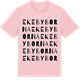 Pink Cotton t-shirt med Ekebyborna ordlek t-shirt