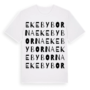 Ekebyborna ordlek t-shirt – ekologisk bomull t-shirt från Pinshirt