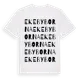 White t-shirt med Ekebyborna ordlek t-shirt