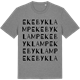 Mid Heather Gray t-shirt med Ekebyklamp ordlek t-shirt