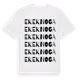 White t-shirt med Ekeknoga ordlek t-shirt