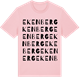 Pink Cotton t-shirt med Ekenberg ordlek t-shirt