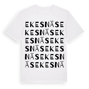 Ekesnäs ordlek t-shirt – ekologisk bomull t-shirt från Pinshirt