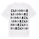 White t-shirt med Ekhammar ordlek t-shirt