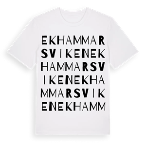 Ekhammarsviken ordlek t-shirt – ekologisk bomull t-shirt från Pinshirt