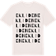 Vintage White t-shirt med Ekliden ordlek t-shirt