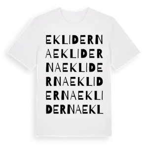 Ekliderna ordlek t-shirt – ekologisk bomull t-shirt från Pinshirt