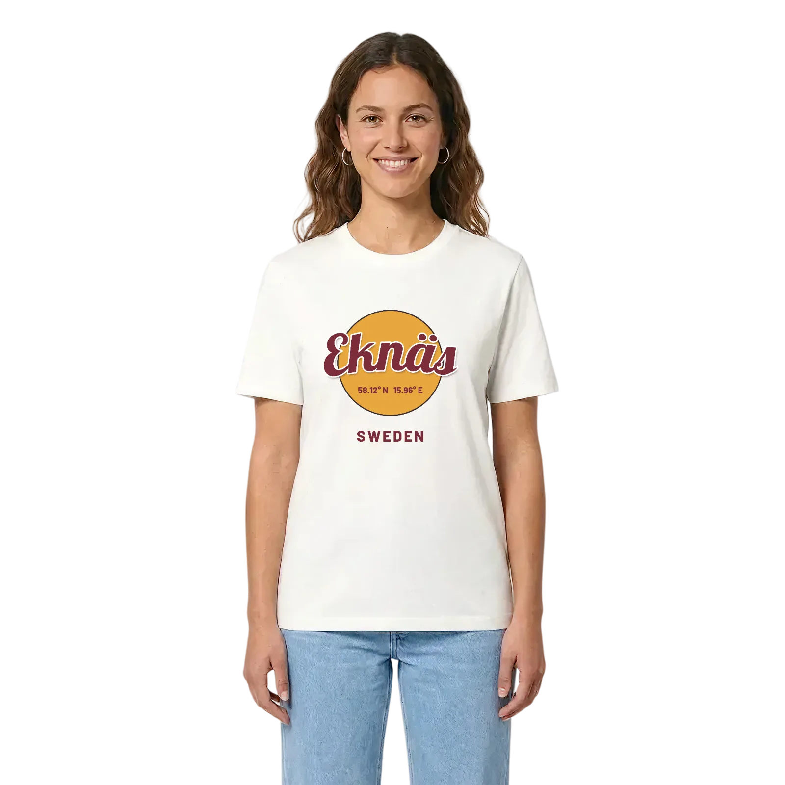 Eknäs cirkel t-shirt – White, i miljö