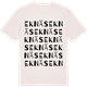 Vintage White t-shirt med Eknäs ordlek t-shirt