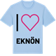 Blue Soul t-shirt med Jag älskar Eknön t-shirt stort tryck