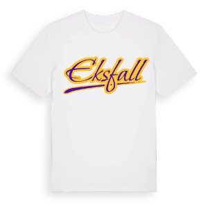 Eksfall baseball t-shirt – ekologisk bomull t-shirt från Pinshirt