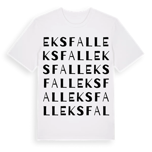Eksfall ordlek t-shirt – ekologisk bomull t-shirt från PinShirt