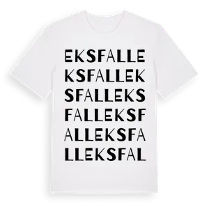 Eksfall ordlek t-shirt – ekologisk bomull t-shirt från Pinshirt
