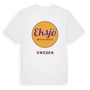 Eksjö cirkel t-shirt – ekologisk bomull t-shirt från Pinshirt