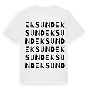 Eksund ordlek t-shirt – ekologisk bomull t-shirt från Pinshirt