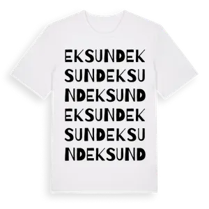 Eksund ordlek t-shirt – ekologisk bomull t-shirt från Pinshirt