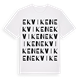 White t-shirt med Ekviken ordlek t-shirt